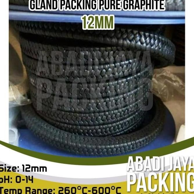 

gland packing pure graphite 1/2" ( 12mm x 12mm)