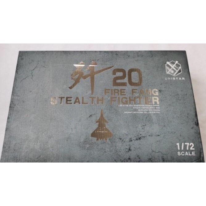 Diecast Pesawat Tempur J-20 4Th Gen Pla "Stealth Fighter" 1/72