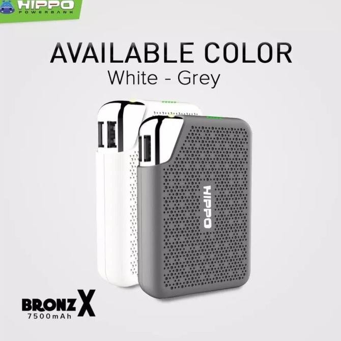 Hippo PowerBank Bronz X 7500 MAh Original - Hippo Power Bank PowerBang