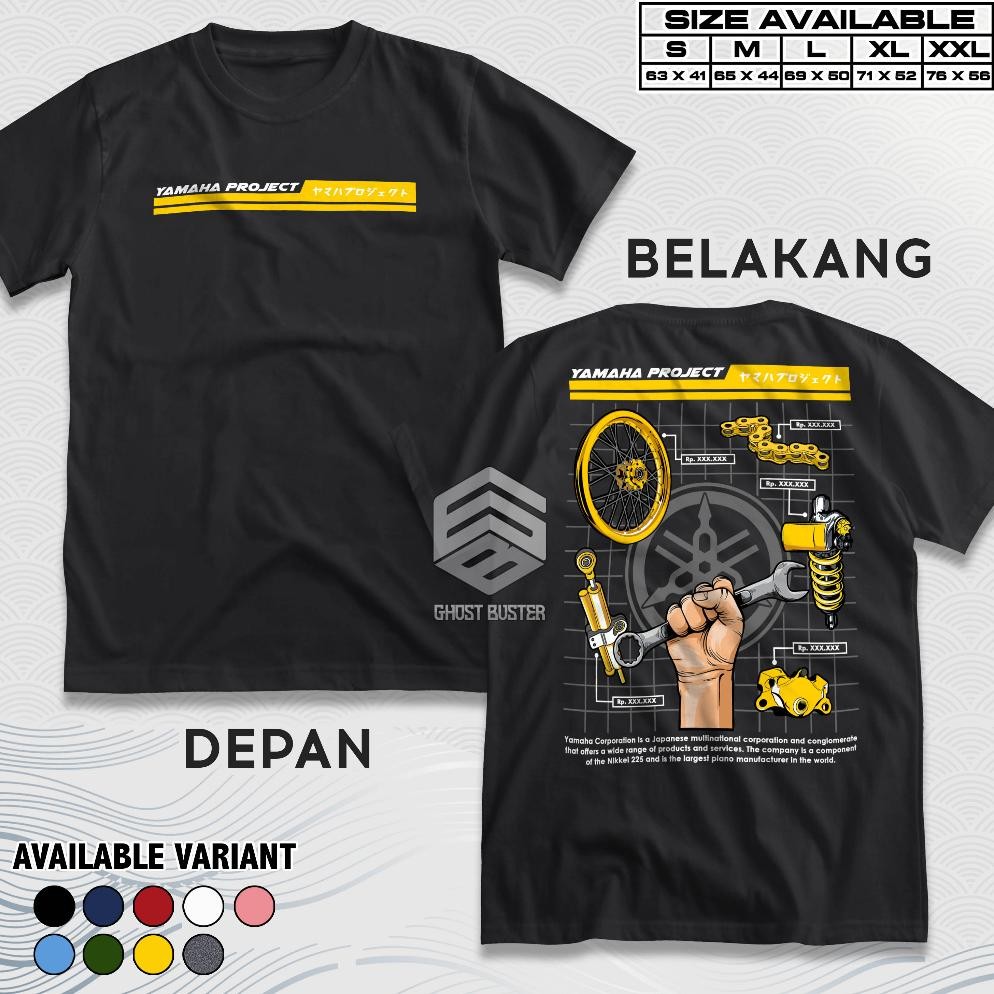 Limited Kaos Racing Yamaha Project Machine Shock Baju Distro Motor Herex Mekanik Tshirt Otomotif Gba