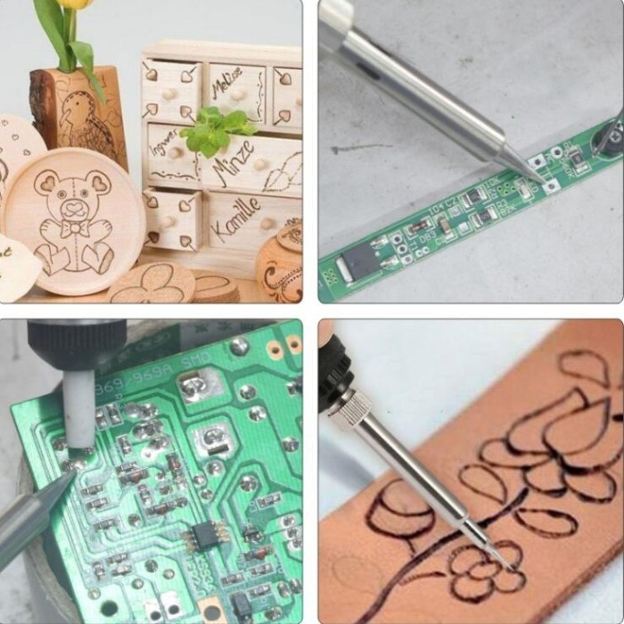 

Azalia Solder Alat Lukis Bakar Wood Burning Pen Pyrography 37 Set - A59276