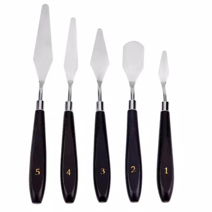 

Azalia Ready Stok Palette Knife Set Scraper Alat Lukis Painting Spatula Stainless Original