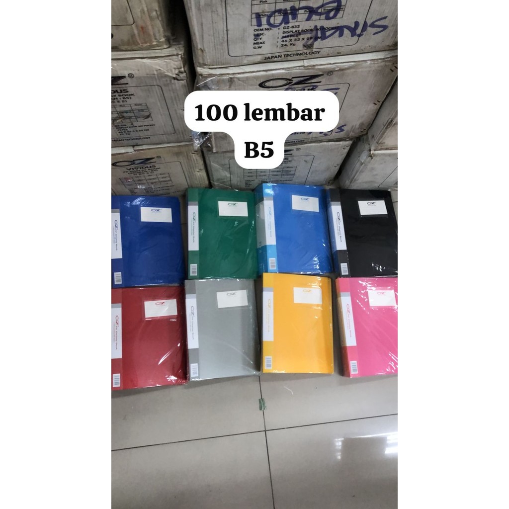 Produk Terbaik] map dokumen display book ukuran B5 ukuran 20 x 26.5 cm ada 20 / 40 / 60 / 100 lembar
