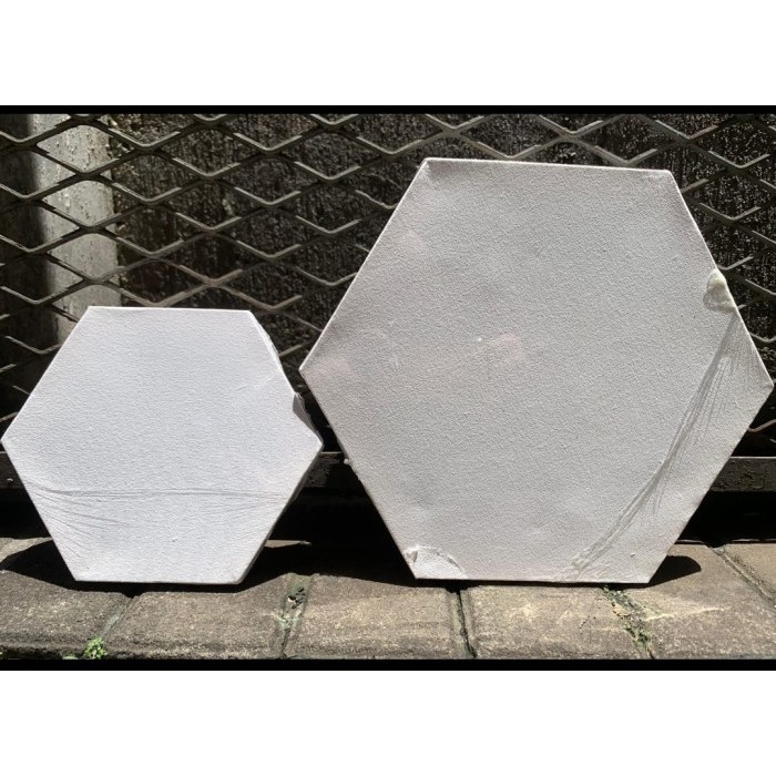 

Ready oke] kanvas segienam ukruan 20 x 20 cm made in bandung hexagon
