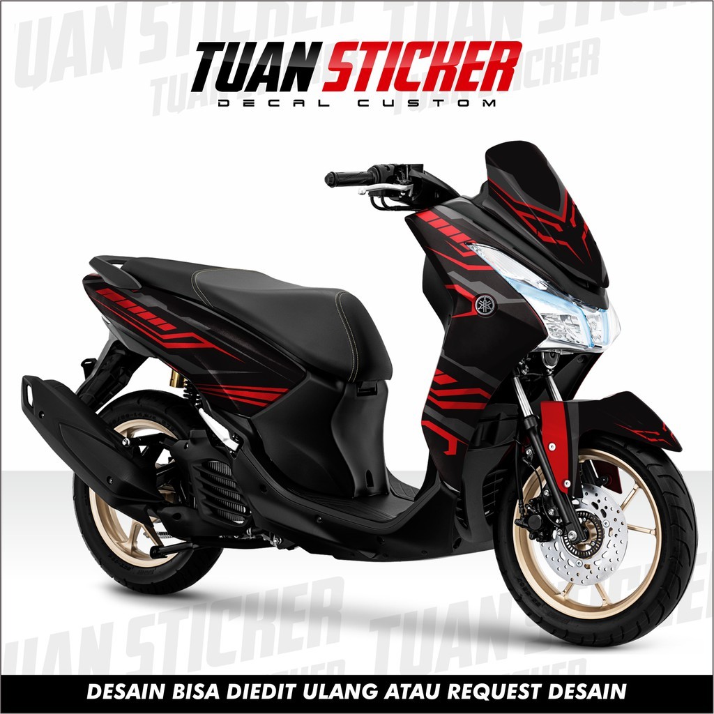 Sticker Striping Decal Yamaha Lexi, Sticker Decal Lexi, cetak sticker lexi, striping lexi techno