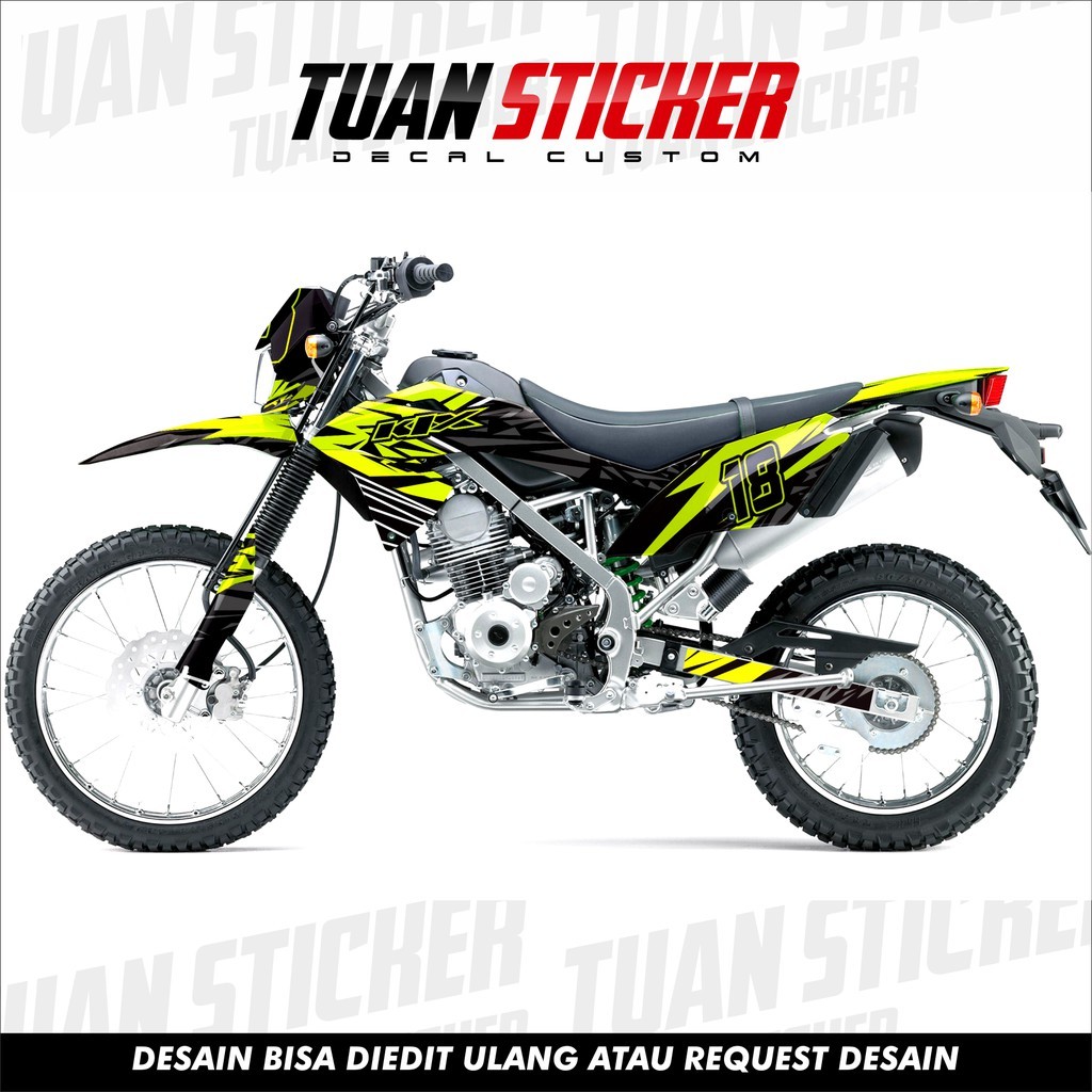 Sticker Striping decal KLX BF / G / Extreme, Decal Honda KLX, Striping KLX BF, Sticker KLX ABS