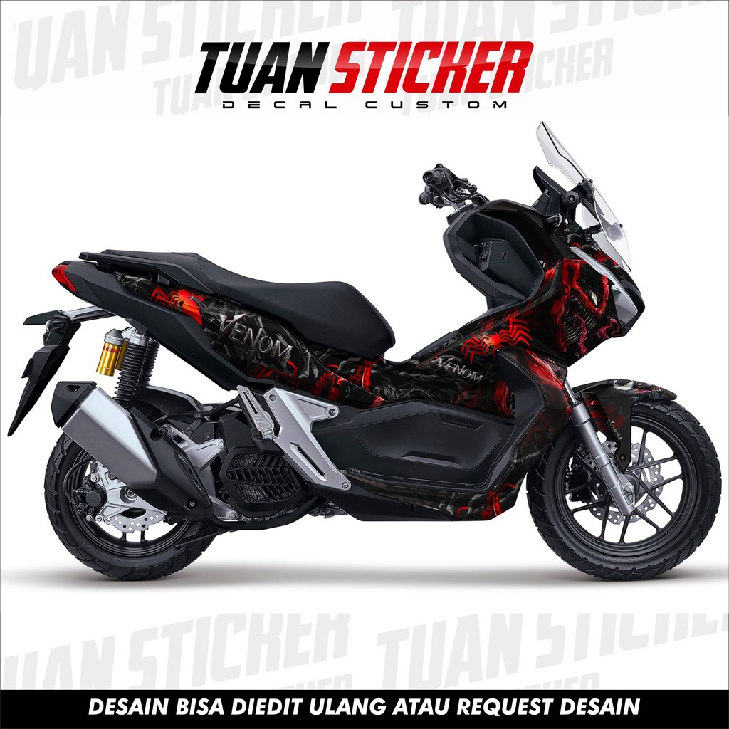 Sticker Striping DECAL Honda ADV 150, Sticker Decal ADV, Sticker ADV 150 ,striping ADV 150 RED VENOM
