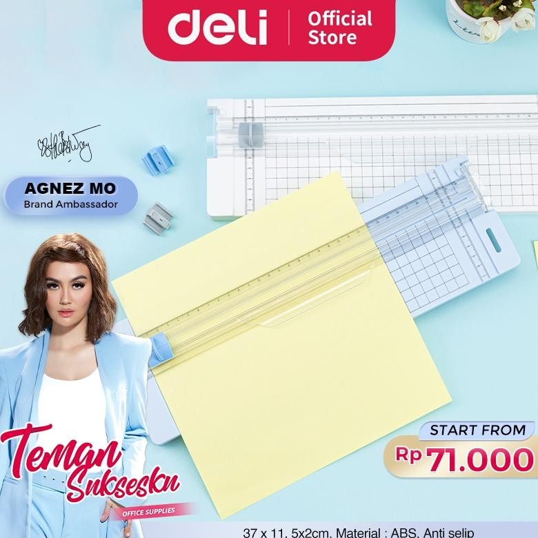 

Dw-45 Deli Small Paper Trimmer Portable/ Pemotong Kertas Kecil A4 A5 Trimmer Photo Cutter Mat 14251 Murah