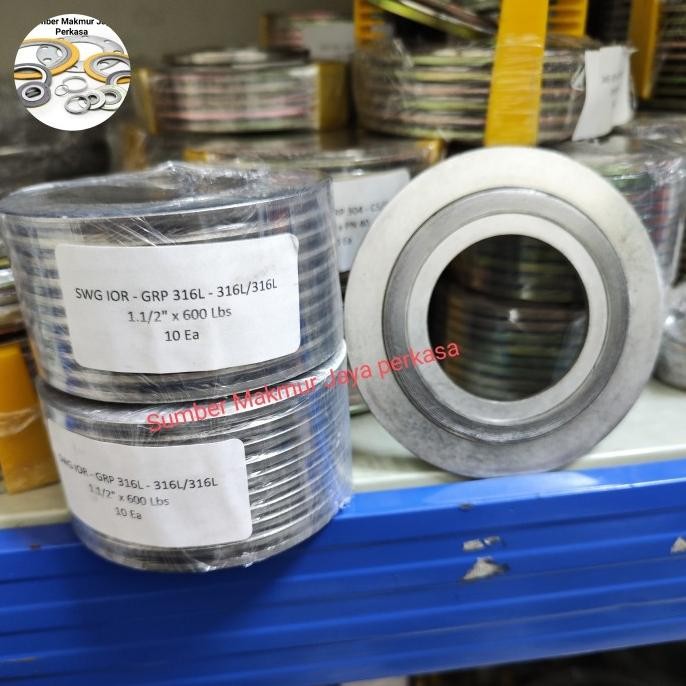 

Spiral Wound Gasket Ansi 600 Ss316 ( Swg Ansi 600 Ss316 ) 11/2" Inch / Dn 40