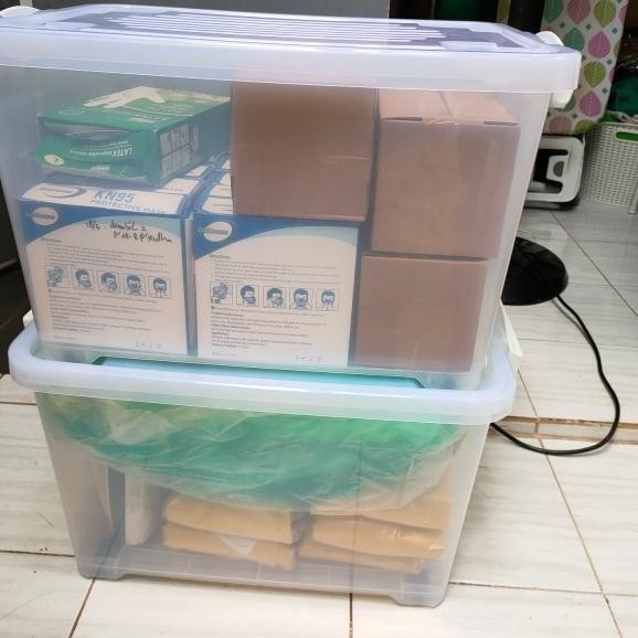 Kiramas Kontainer Box / Kontainer Plastik Transparan 50 Liter 1038 Ar