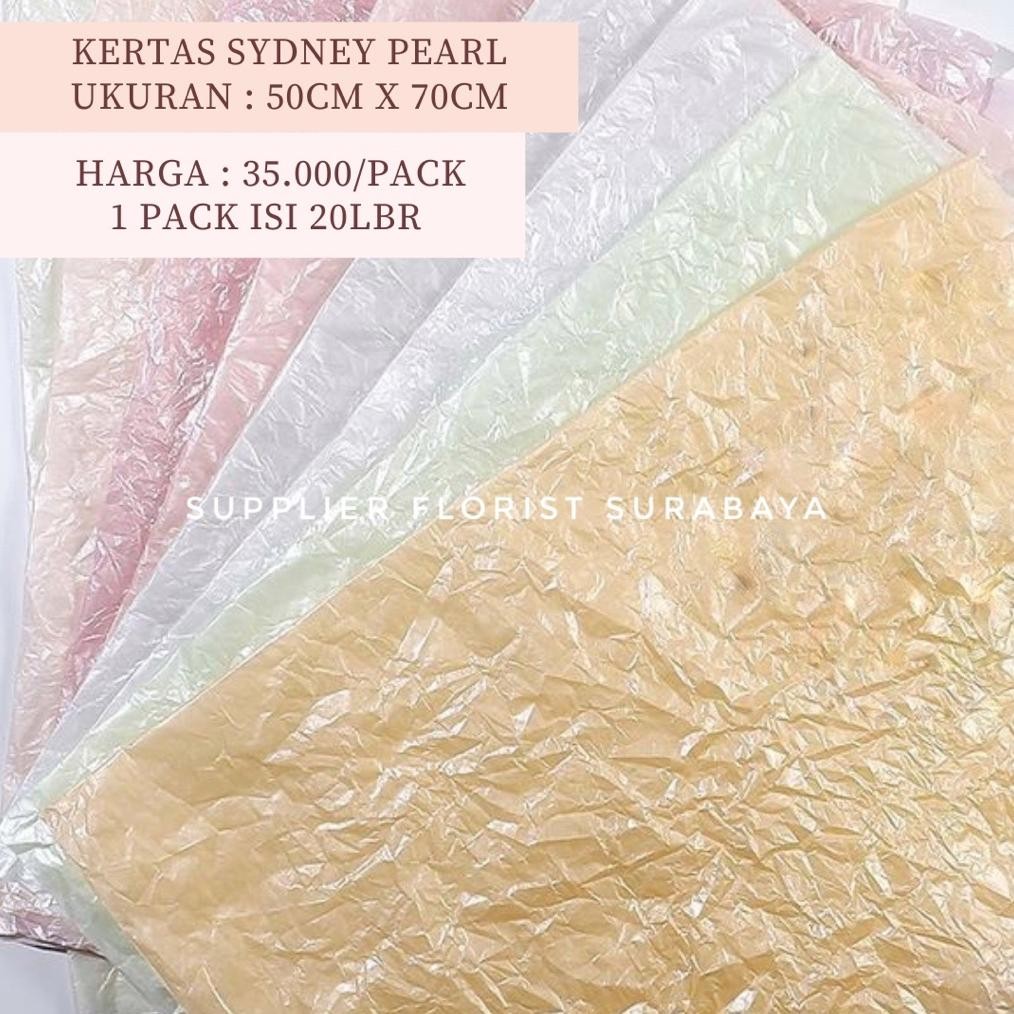 

XD27 [1 PACK ISI 20 LEMBAR] KERTAS SYDNEY PEARL 50CM X 70CM KERTAS BUKET BUNGA KOREAN KERTAS KREMES LUNGSUT LUNGSET KERTAS TISSUE UNTUK BAJU SEPATU KUE TART Terlaris