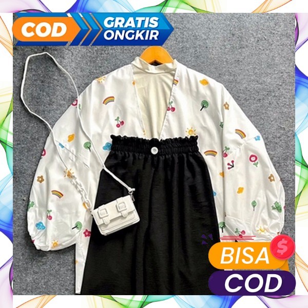 One Sat Harian Remja Cewk Bsju Clana Korean Style Setelan Hengout Baju Muslimah 2023 Clana Mewah One