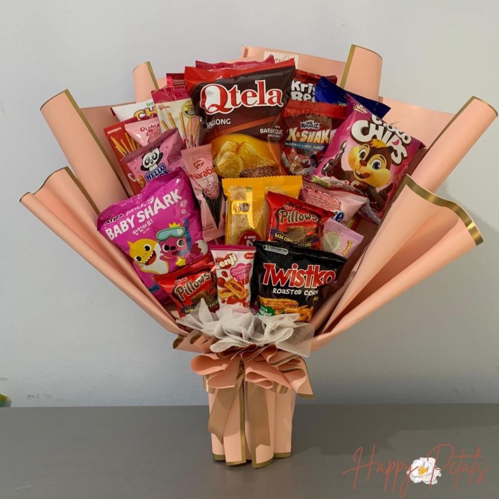 

dw-45 CUSTOM BOUQUET SNACK LARGE SIZE II BUKET SNACK RAMADHAN II HAMPERS LEBARAN Termurah