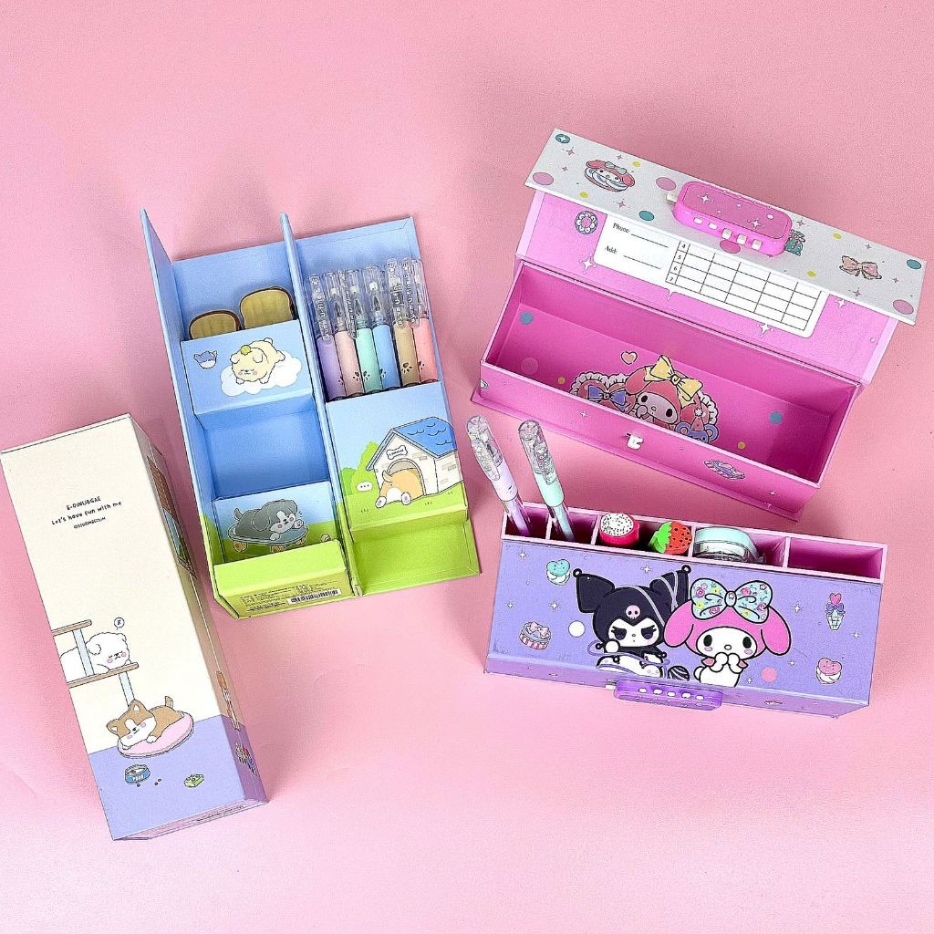 

T7G BOS KOTAK PENSIL KARTON BERDIRI/TEMPAT PENSIL ORGANIZER/PENCIL CASE KPR