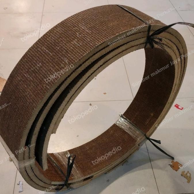 

Kampas Rem Asbestos ( Brake Lining Woven Gulungan ) 15Mm X 300Mm X 1M
