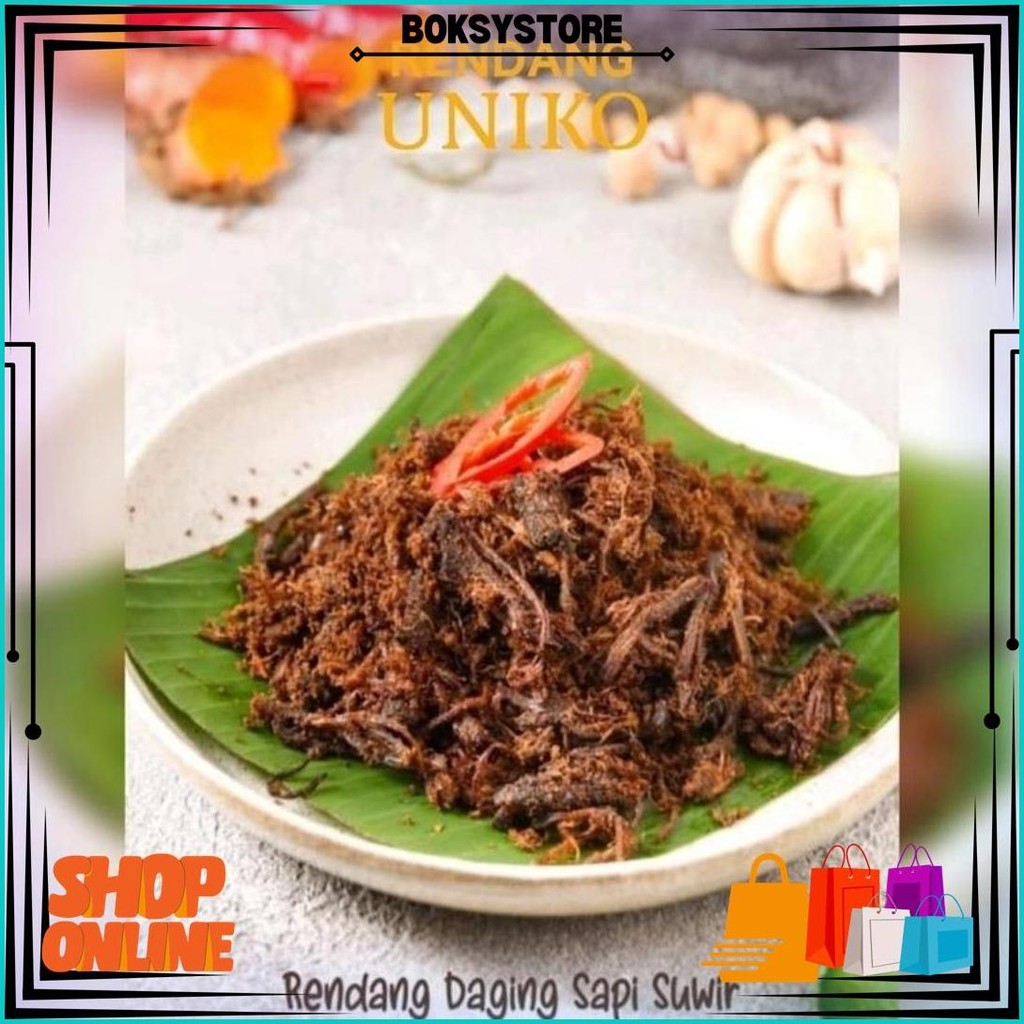 

Rendang Daging Sapi Suwir Asli Padang Kemasan Ekonomis 125Gram. D Terlaris