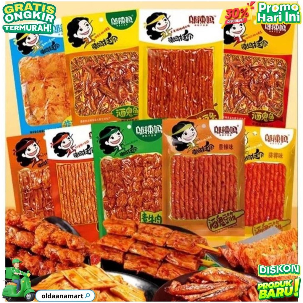 

Bpom [ Halal ] Wulama Latiao Gluten Snack Vegetarian/ Snack China D Promo 8.8