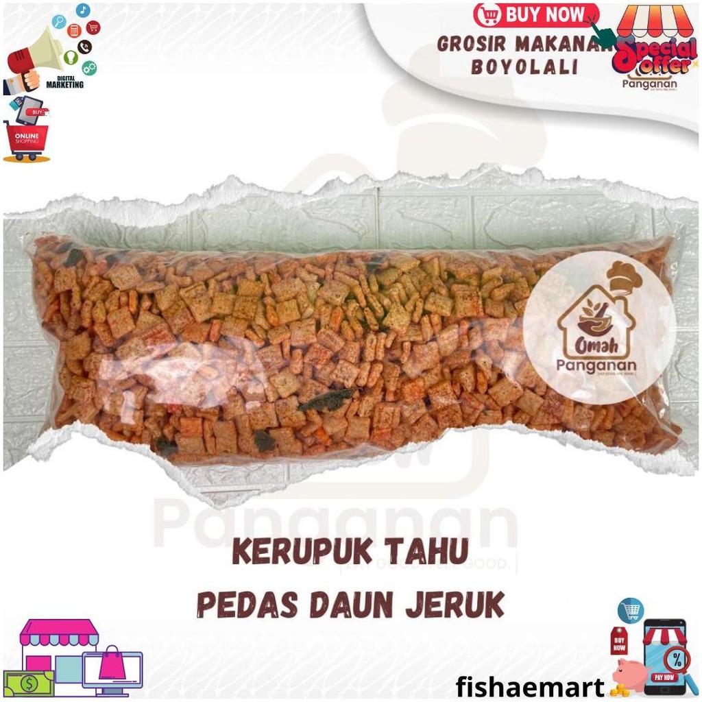 

Kerupuk Rambak Tahu 1 Kg Camilan Medan Original Balado Pedas Daun Jeruk D Promo Puncak