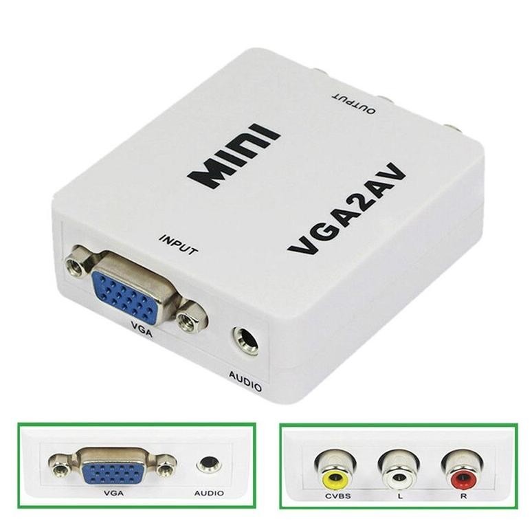 PROMO VGA TO RCA CONVERTER / CONVERTER VGA TO AV / VGA TO AV MINI CONVERTER
