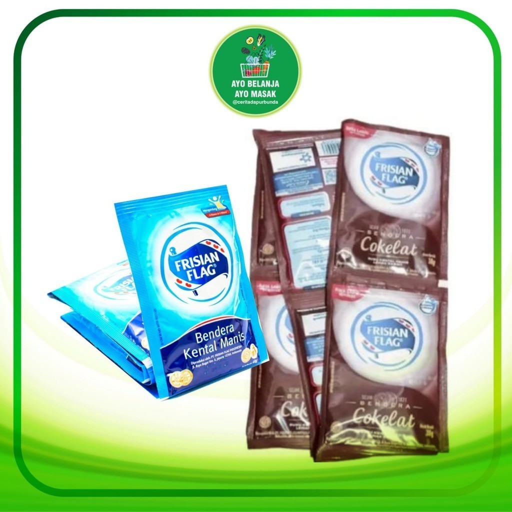 

FRISIAN FLAG Susu Kental Manis Bendera 1 Renteng (Isi 6 Sachet)