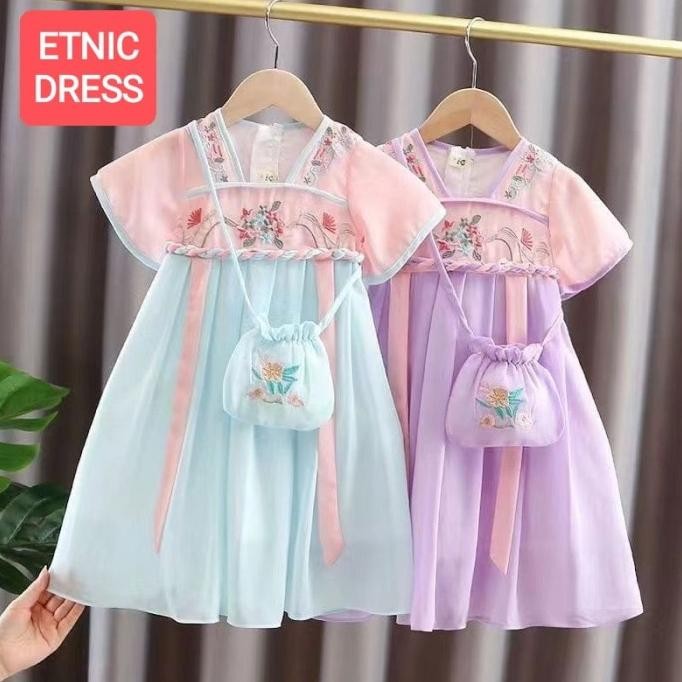 TOKYOBERRY ETNIC DRESS BAJU TRADISIONAL KOREA CHINA HANBOK IMPORT LUCU