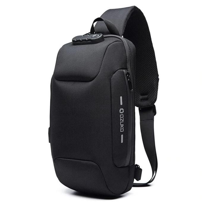 OZUKO 9223 Tas Selempang Pria Tas Slempang ANTITHEFT Tas Pria H24S