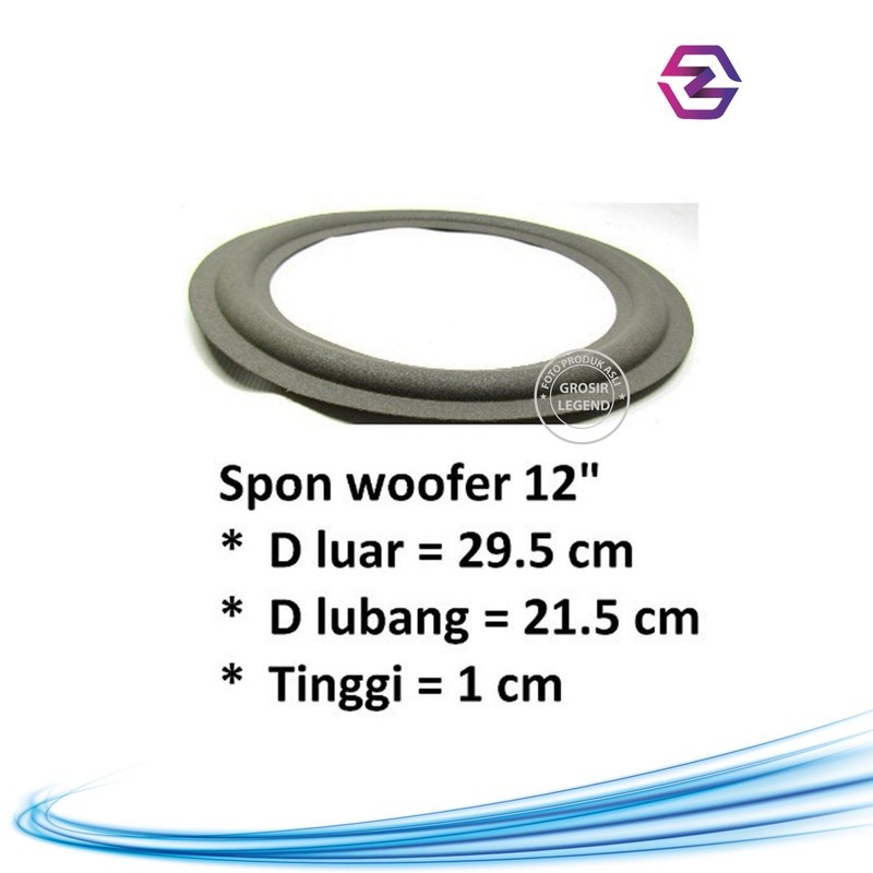 Spon speaker pinggiran karet speaker woofer wofer 12 inch