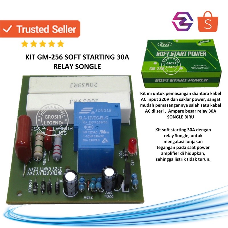 Kit soft starting / slow start 30A GM 256