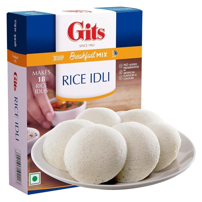 

favorit] GITS INSTANT RICE IDLI BREAKFAST MIX 200G / Cemilan india