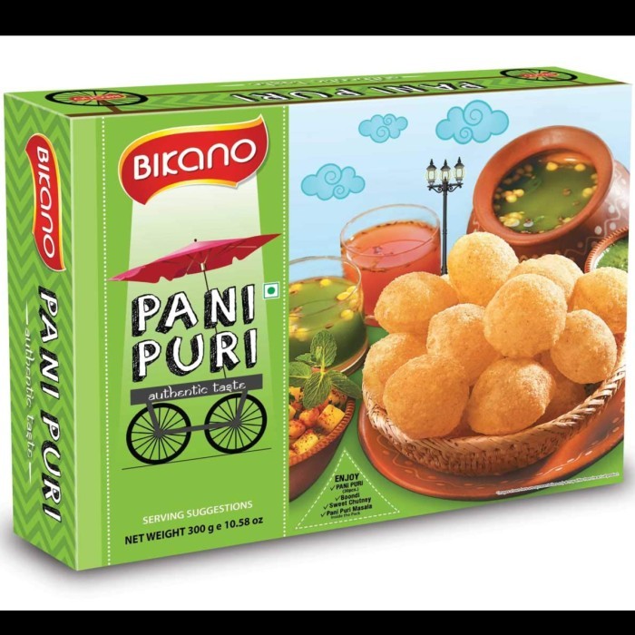 

*****] BIKANO Pani Puri 300gr - matang/ Makanan India HALAL