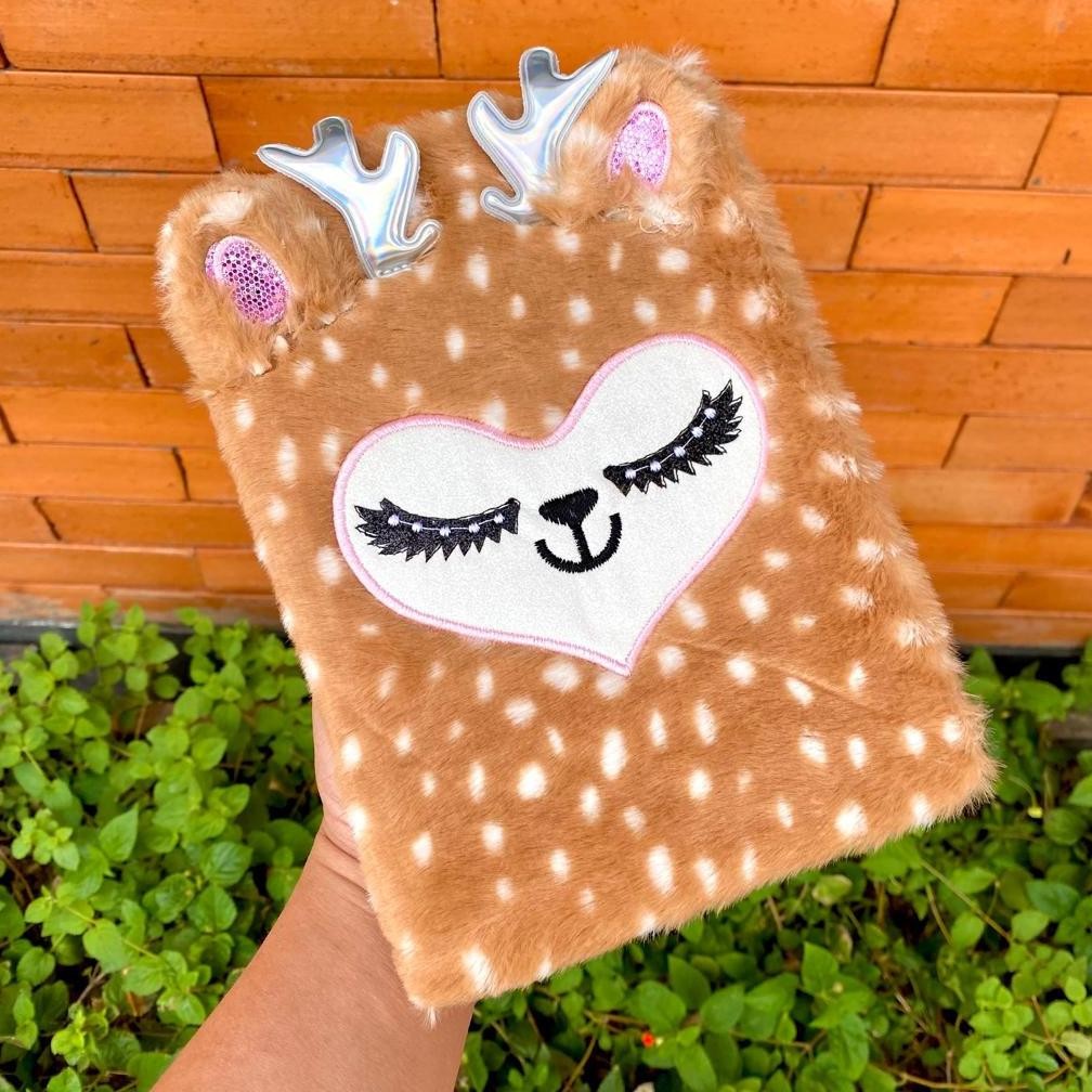 

ty-65 Notebook Bulu Diary Unicorn Bulu Fur Squishy Buku Tulis Anak Kuda Pony Murah