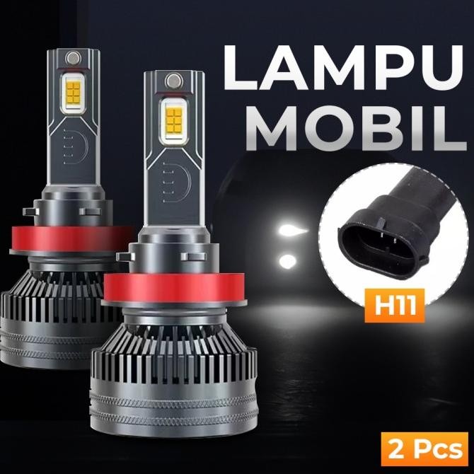 Lampu Depan Mobil Super Terang Car Led Headlight Bulb H1 H4 H11 4300K Premium Berkualitas