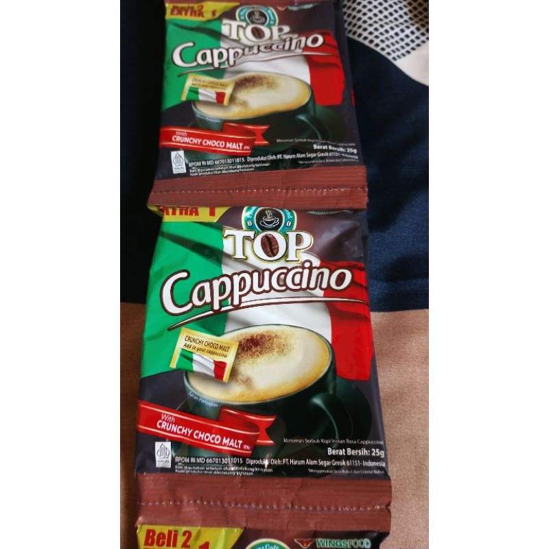 

KOPI TOP CAPPUCINO SASETAN 25g TOP KOPI ISI 15PCS/RENCENG