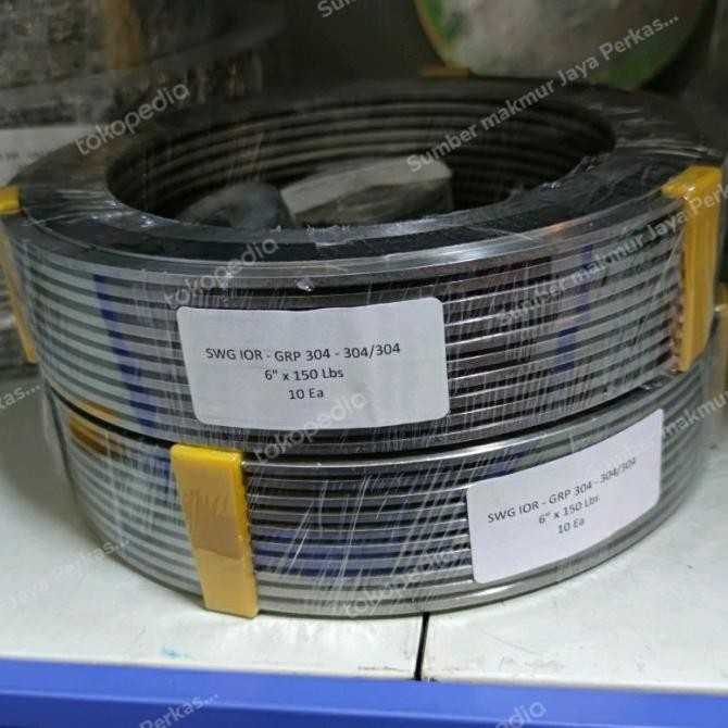 

Swg Ansi 150 Ss304 ( Spiral Wound Gasket Ss304 Ansi 150 ) 5"Inch