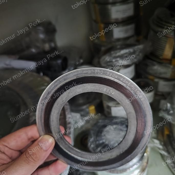 

Swg Ansi 150 Ss304 ( Spiral Wound Gasket Ss304 Ansi 150 ) 3"Inch