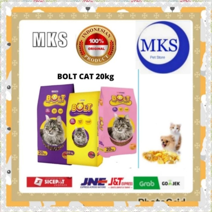 Ekspedisi Bolt Tuna 20Kg / Bolt Makanan Kucing Bolt 20Kg