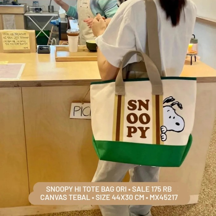 TERMURAH SNOOPY HI TOTE BAG ORI 3 warna