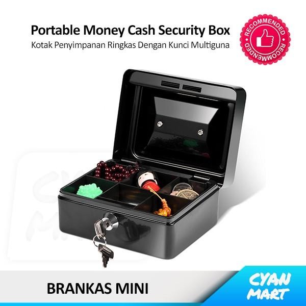 Brankas Mini Cash Drawer Safety Box Kotak Uang Laci Kasir Multiguna