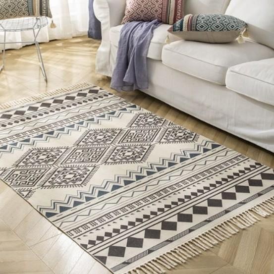 Karpet Rajut Nordic Bohemian