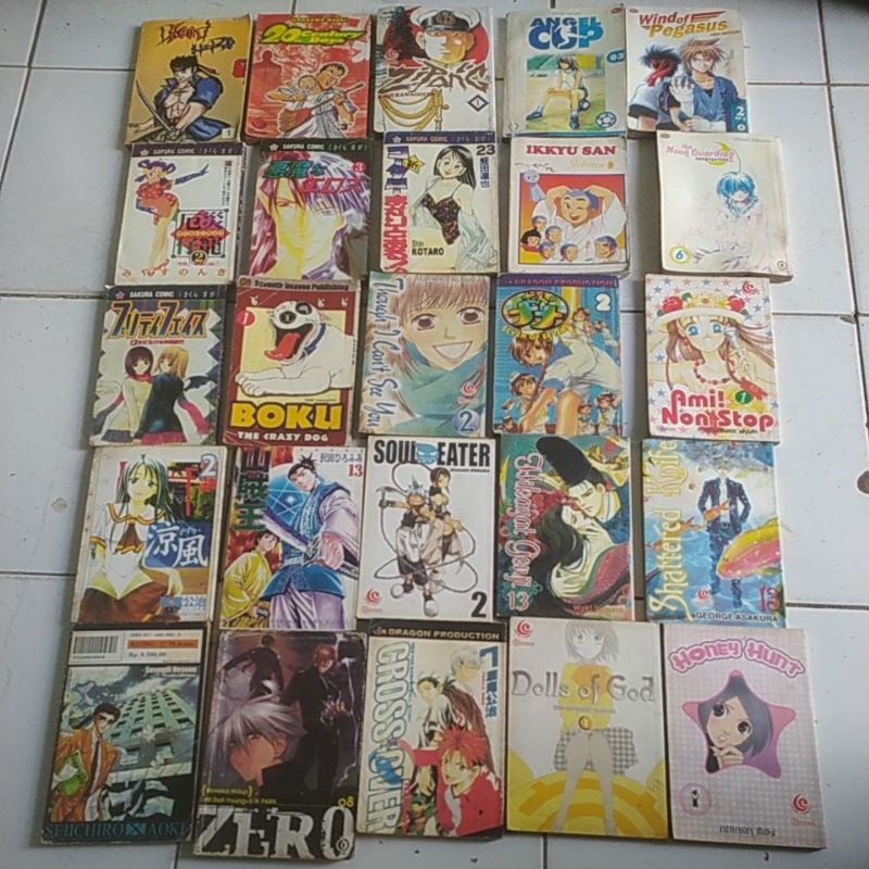 Komik murah campuran 9500 per 3pc Crystal dragon. Angelic layer. Green blood. Sakura comic. hikaya g