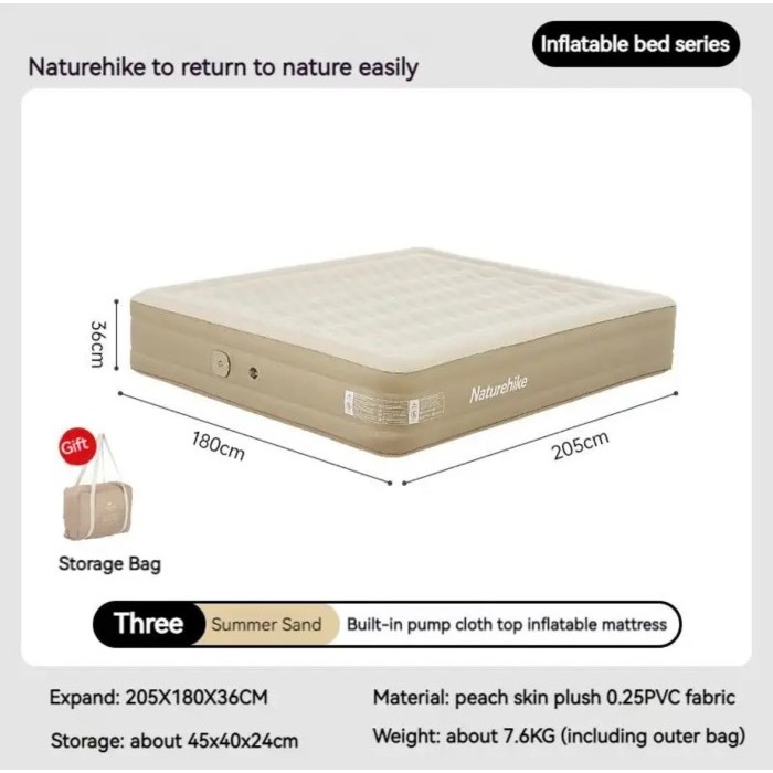 {DianShop} NATUREHIKE Matras Kasur Angin angin Camping - 3 P Murah