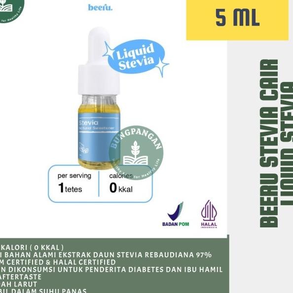 

Beeru Stevia Cair Natural Sweetener - 5Ml Pemanis Ala Tanpa Kal