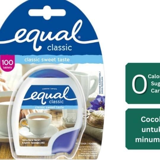 

Equal Classic Tablet Sweetener Zero Cale / Pemanis Gganti Gula