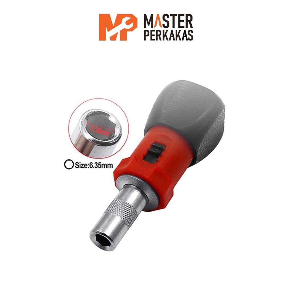 Kepala Obeng Rachet MP / Bolak Balik Screw Driver Reversible Wrench Screwdriver Tools Set Impact