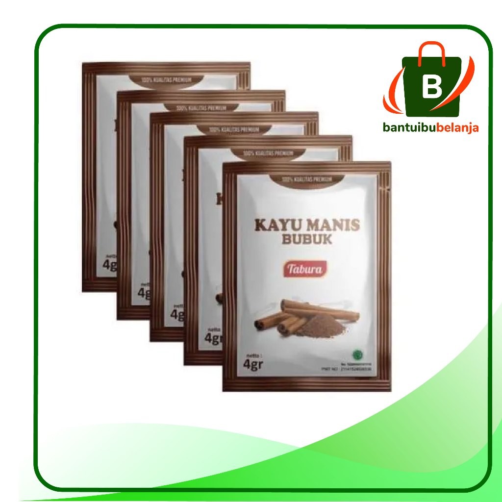 

Kayu Manis Bubuk " Tabura " 4gr / sachet