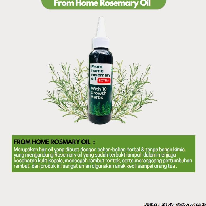 dg-78 Ready From Home Rosemary Oil Untuk Perawatan Rambut dan Menjaga Kesehatan Kulit Kepala Mencega