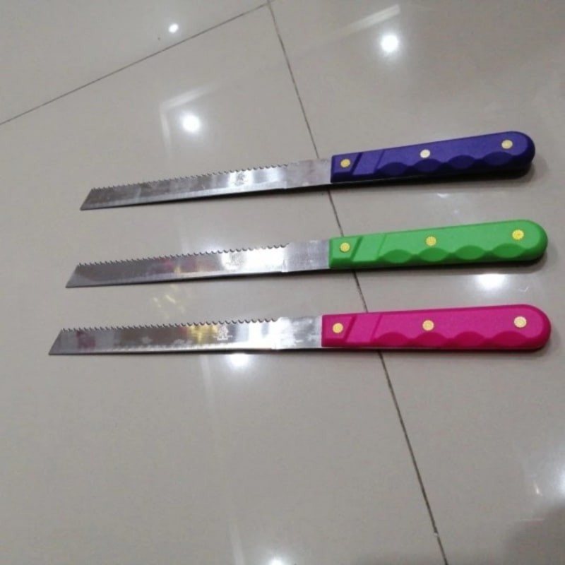 

Pisau Kue/Pisau Roti Stainless Gagang plastik Murah