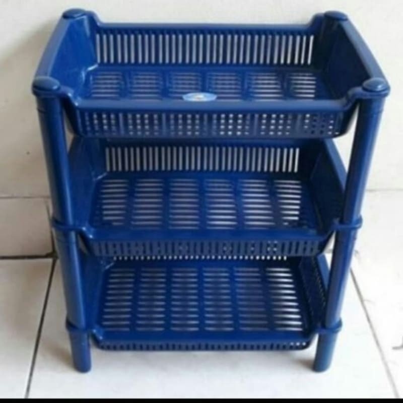 Rak mini plastik susun 3/rak serbaguna