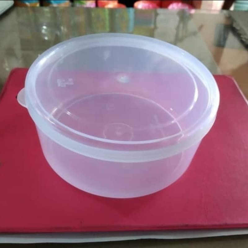 Toples Kue kering Bulat 500 g / Toples Nastar Plastik Bulat plastik