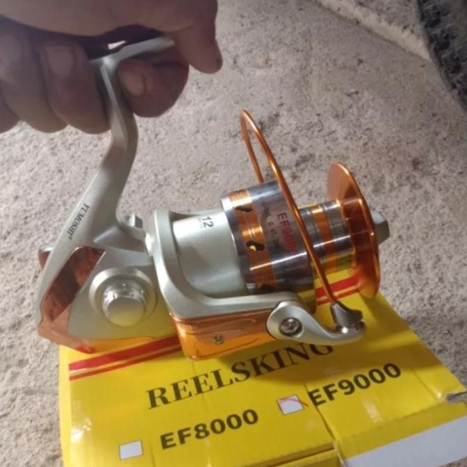 Reel 9000 Gulungan Pancing YUMOSHI REELSKING EF9000 Metal Reel 12 BB